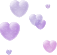 purple hearts Bb2 - png grátis