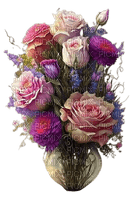 vases fleurs - 免费PNG