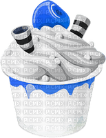 soave deco summer ice cream black white blue - Free PNG