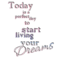 kikkapink today perfect dreams text - gratis png