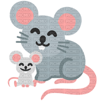 emojikitchen 2 mice - PNG gratuit