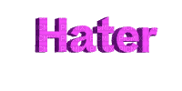 Hater - GIF animado gratis