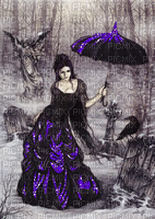 gothic woman - GIF animado grátis