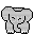 éléphant oui - GIF animado grátis