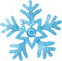 Snowflake.Blue - zdarma png