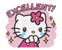 Excellent hello kitty cute mignon kawaii gif - Бесплатный анимированный гифка