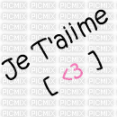 je t'aiime - Δωρεάν κινούμενο GIF