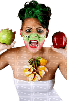 Kaz_Creations Woman-Femme-Fruit-Apples