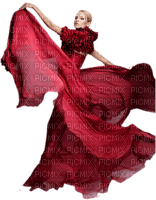 femme rouge woman red  dress
