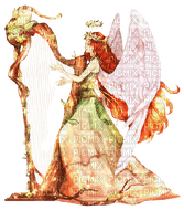 Kaz_Creations Angel-Playing-Harp - zdarma png
