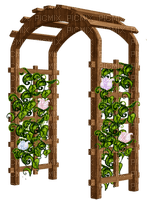 dolceluna deco spring flowers arch frame - ingyenes png