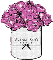 Vivienne Sabo Rose Violet   - Bogusia - Бесплатни анимирани ГИФ