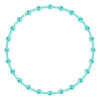 Circle.Frame.Turquoise - nemokama png