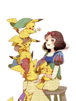 ✶ Snow White & Pikachu {by Merishy} ✶ - PNG gratuit