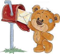 Teddy, letter, love. Leila - besplatni png