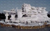 Marcia escultura de gelo fundo - png gratis
