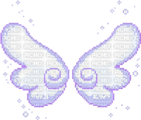 Pixel Purple Angel Wings - Free PNG