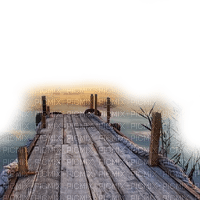 pier steg footbridge passerelle sunset - png ฟรี