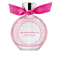 flacon perfume parfum parfüm deco gif anime pink flower fleur animated tube - GIF animé gratuit
