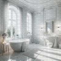 White Pristine Bathroom - zdarma png