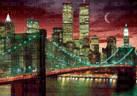 New York.Landscape 3D.Bridge.Victoriabea - GIF animé gratuit