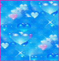 Kaz_Creations Backgrounds Background Animated Blue Hearts - Bezmaksas animēts GIF