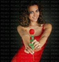kobieta z kwiatem - 免费PNG