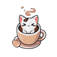 café chat - png grátis
