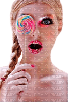woman with candy by nataliplus - PNG gratuit