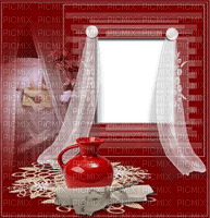 Room.Window.Bedroom.Red.Chambre.Fenêtre.cadre.Frame.Fond.Background.Curtain.rideau.cortina.DECO.Space.Stanza.Ventana.Victoriabea - bezmaksas png