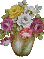 Blumen, Rosen, Vase - Ilmainen animoitu GIF