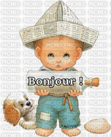 bonjour gamin - Бесплатный анимированный гифка