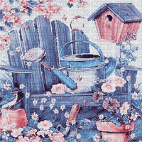 soave backgroung animated spring easter garden - 免费动画 GIF
