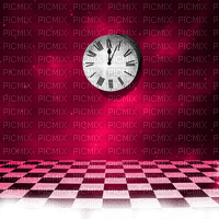 background fond hintergrund effect image effet red clock room raum chambre  tube - 免费PNG