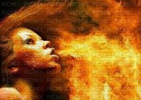Kaz_Creations Fire Flames Deco Woman Femme - PNG gratuit