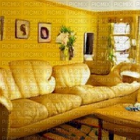 Yellow Living Room - PNG gratuit