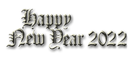 text feliz año nuevo  2022  dubravka4 - ücretsiz png