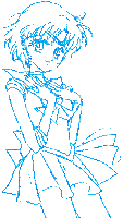 Sailor Mercury glitter - Gratis geanimeerde GIF