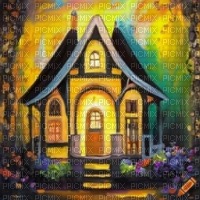 Yellow Cottage - gratis png