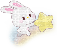 Lapin rabbit bunny star étoile cute mignon - PNG gratuit