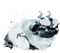 snowflake obsidian yeti frog - kostenlos png