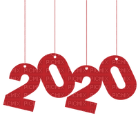 new year 2020 silvester number gold text la veille du nouvel an Noche Vieja канун Нового года letter tube red - PNG gratuit