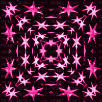 lu rose pink stamps stamp encre tube fond background gif deco glitter animation anime lune ciel etoile nuage sky moon star cloud - GIF animé gratuit