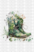 flower boots - Free PNG