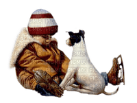 child with dog bp - kostenlos png