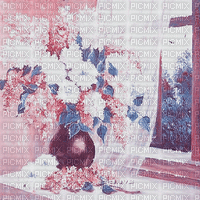 soave background animated windows flowers vase - 免费动画 GIF