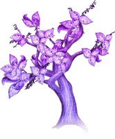 soave deco tree fantasy surreal autumn purple - δωρεάν png