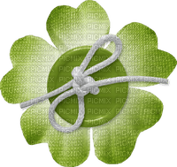 Bouton Fleur Vert St-Patrick:) - darmowe png