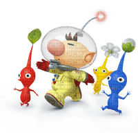 olimar with pikmin - png ฟรี