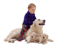 Kaz_Creations Dog Pups Child - png gratis